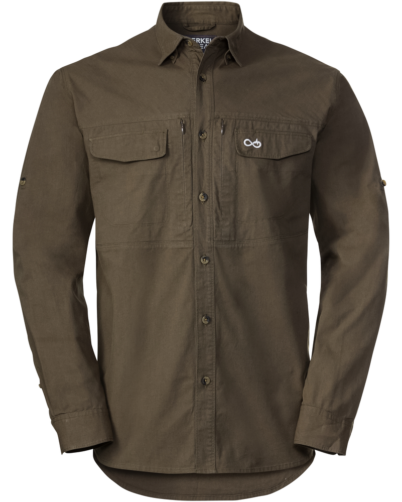ILEX PRO Shirt LongSleeve olive/brown | MERKEL Gear